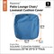 Classic Accessories Ravenna Water-Resistant 25x25x5" Patio Seat Cushion Cover, Empire Blue 60-334-010501-RT - alternate 2